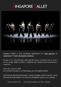 Singapore Ballet audition - Singapore Ballet